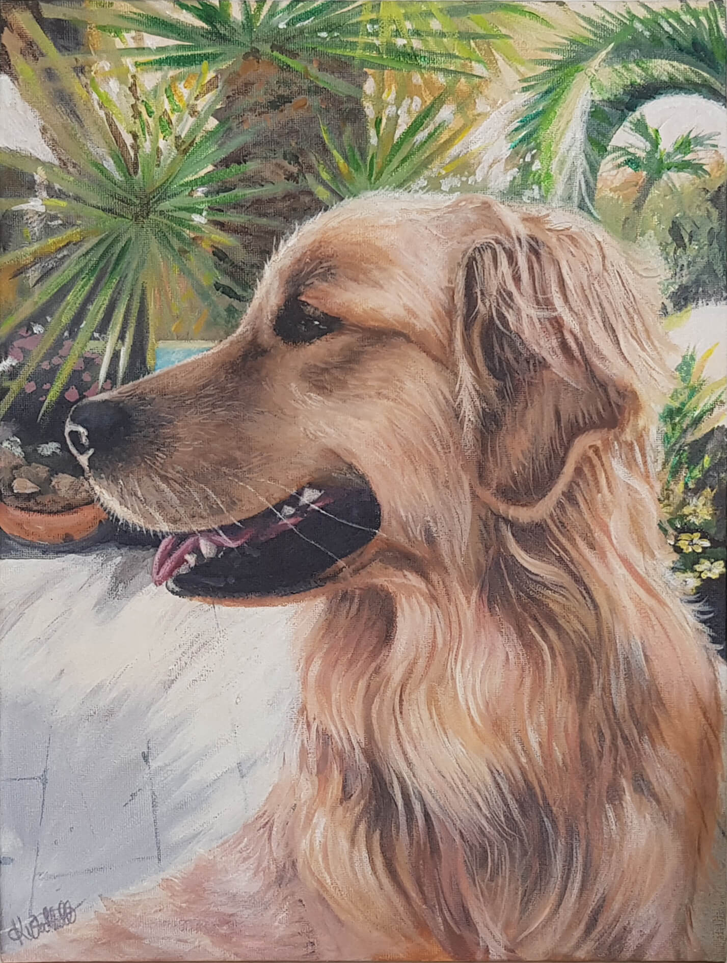 custom-pet-portraits-australia-golden